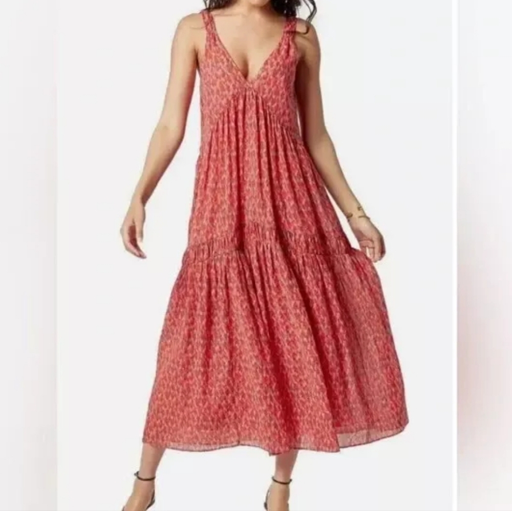 Joie Bondi Maxi Floral Sleeveless Dress Large